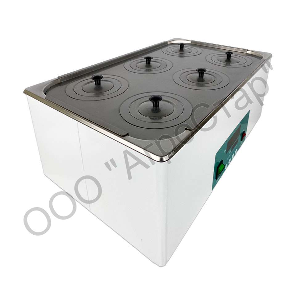 Водяная баня stegler wb 6 (23 л, tкомн. +5...100 °С, 6 мест)4