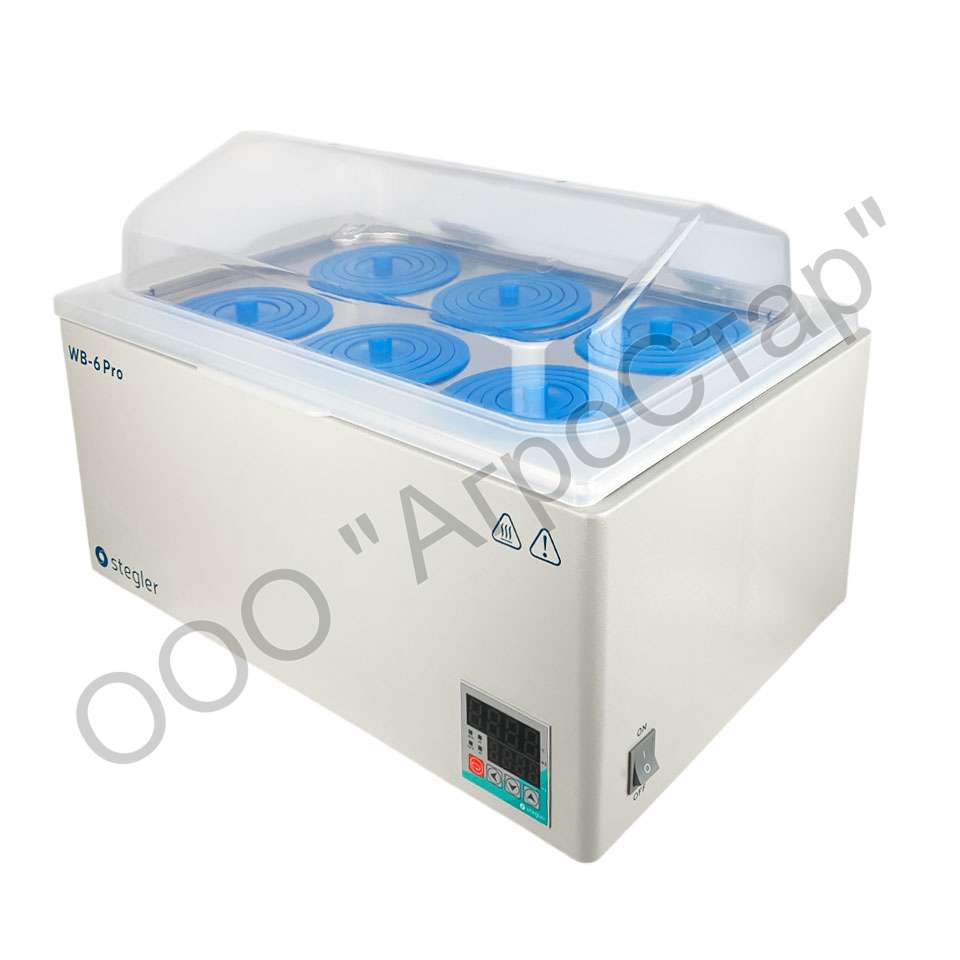 Водяная баня stegler wb 6 pro (23 л, tкомн.+5...100 °С, 6 мест)