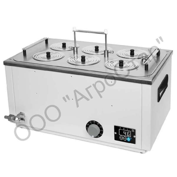 Баня лабораторная Термэкс ЛБ62 (19 л, Ткомн. +5…+200 °c, 6 мест)