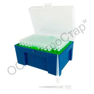 Наконечник c фильтром для дозатора Stegler BTF300/96 (300 мкл, 96 шт, в коробке)