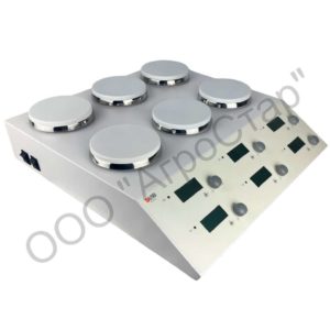 Мешалка магнитная DLAB MS-M-S6 (6-ти местная, 6х3 л, 200...1500 об/мин)