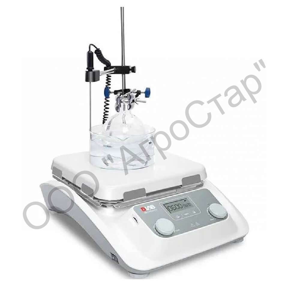 Мешалка магнитная DLAB MS10-H500-Pro, вар. 2 (30 л, 100…1500 об/мин, 500 °C)