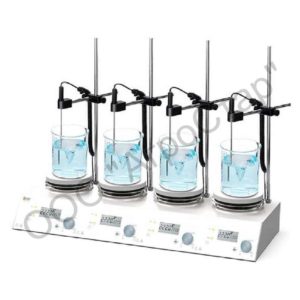 Мешалка магнитная DLAB MS-H280-S4 (4-местная, 4х3 л, 200...1500 об/мин, 280 °C)