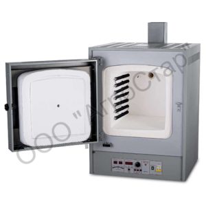 Муфельная печь ЭКПС-50 СПУ мод. 5007 (50 л, 1250 °C, многоступенчатый терморегулятор, с вытяжкой)