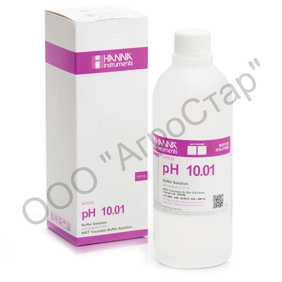 Раствор для калибровки HANNA HI 7010 L (рН 10,01; 500 мл)
