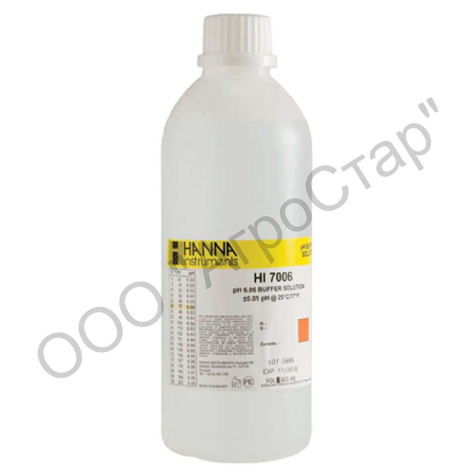 Раствор для калибровки HANNA HI 7006 L (pH-6,86; 500 мл)