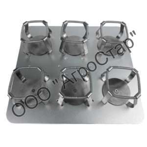 Платформа с держателями колб 6×250 мл для шейкера POS-12, Stegler TS-FC-B